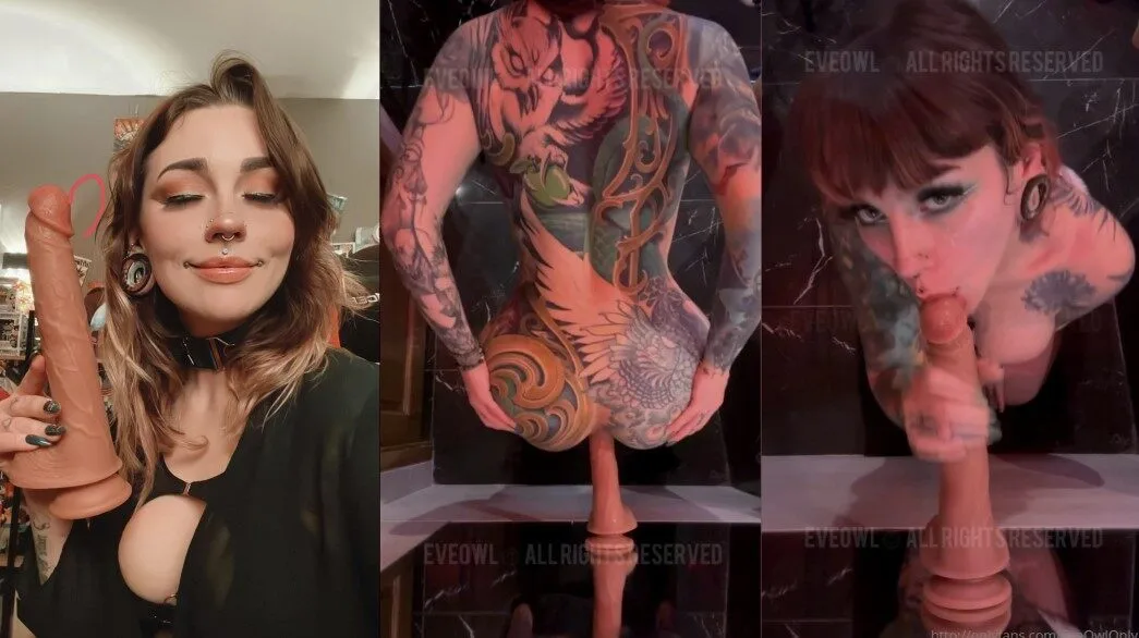 Watch EveOwl Nude Onlyfans Dildo Suck And Fuck Video on Gotanynudes.com