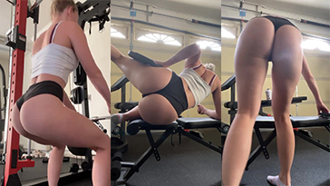 Watch STPeach Ass Gym Workout CloseFriends Thicc Booty Video on Gotanynudes.com