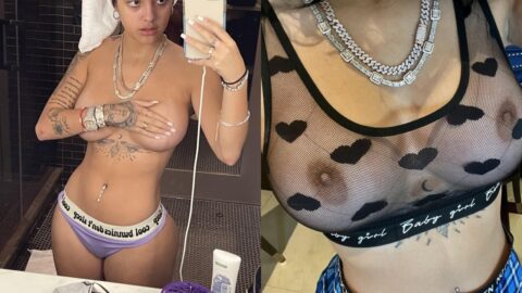 Watch Malu Trevejo Nude See Through Lingerie Thong Photos on Gotanynudes.com