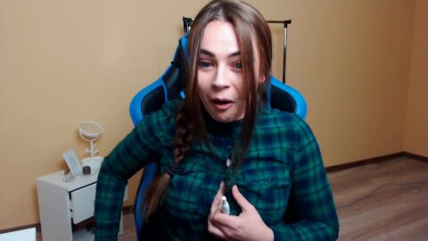 Watch Mihalina Novakovskaya Tight Shirt Busting Open Twitch on Gotanynudes.com