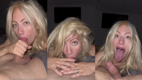 Watch Ivy Wolfe Pov Blowjob Swallowing Cum Onlyfans Leak Video on Gotanynudes.com