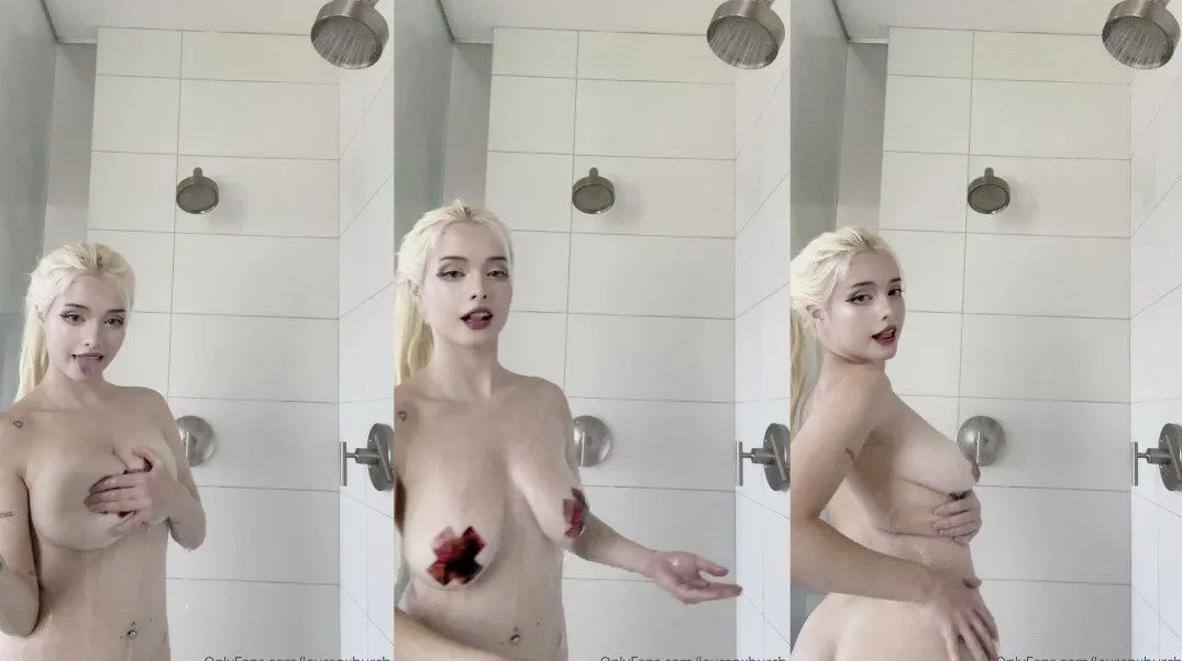 Watch Lauren Burch Teasing Shower Tits Onlyfans Video on Gotanynudes.com