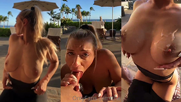 Watch Therealbrittfit Public Blowjob Cum On Tits Video Leaked on Gotanynudes.com