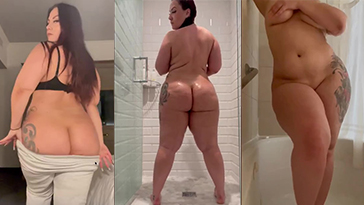 Watch Ruby Red Shower Nude BBW Video on Gotanynudes.com